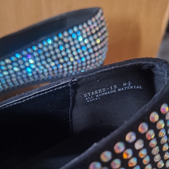 NWT Bamboo rhinestone loafers size 8.5 - Picture 3 of 7